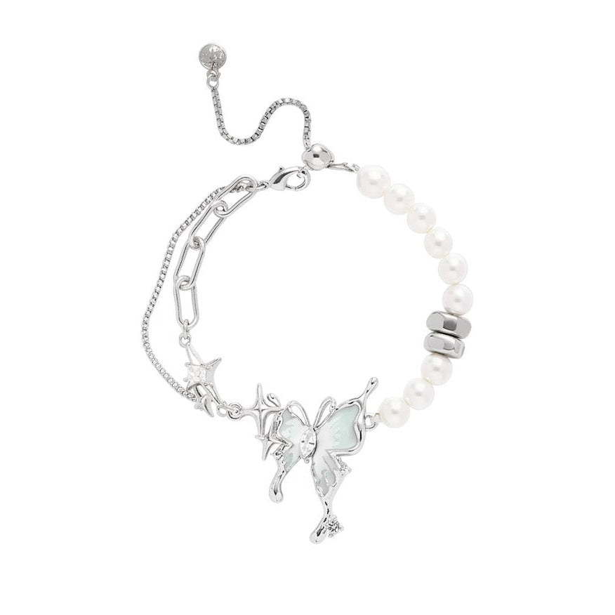 Gyöngyházas suhanás karkötő