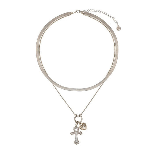 Prívesok dvojitý s retiazkou Strieborná Harmónia