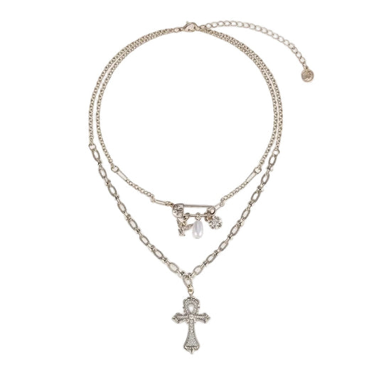 Prívesok Dvojitý s perlou Strieborná Harmónia