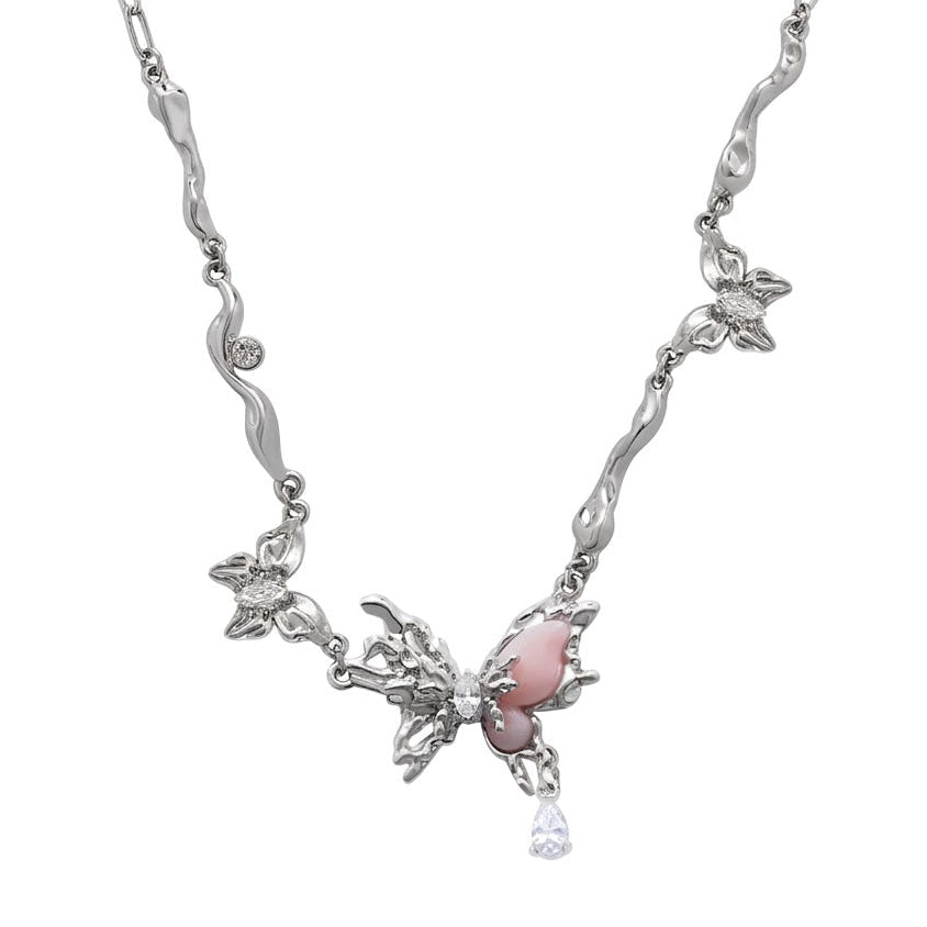 Rózsaszín metamorfózis nyaklánc