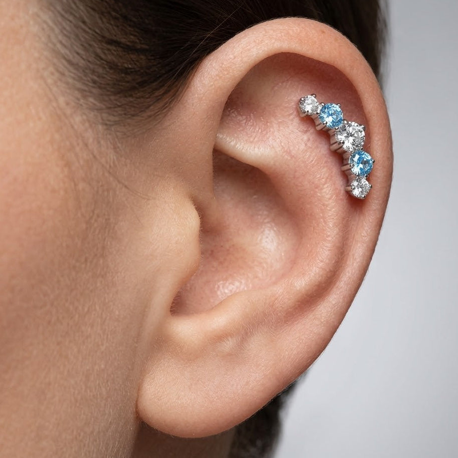 Azúrkék kaszkád 'Titanium'