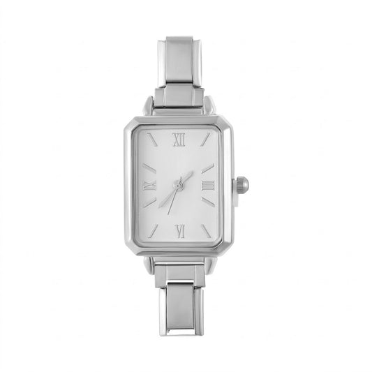 Argintiu Vintage „Alb Pur”