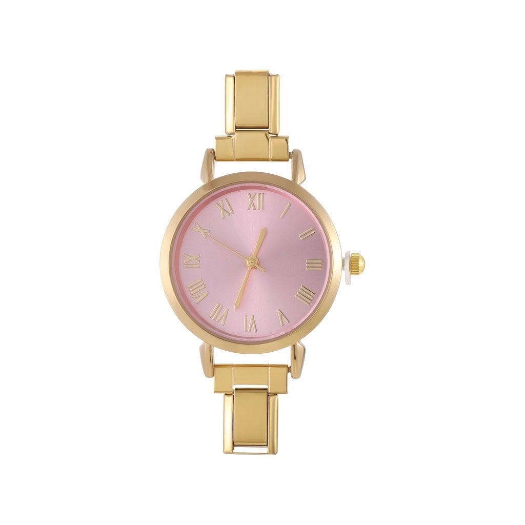 Roz rozaliu vintage auriu