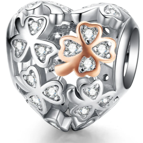Heart Clover bead 