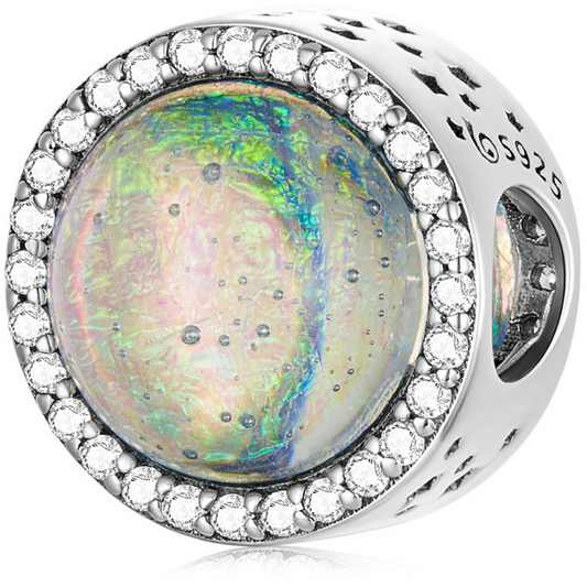 Koralik akwamarynowy 